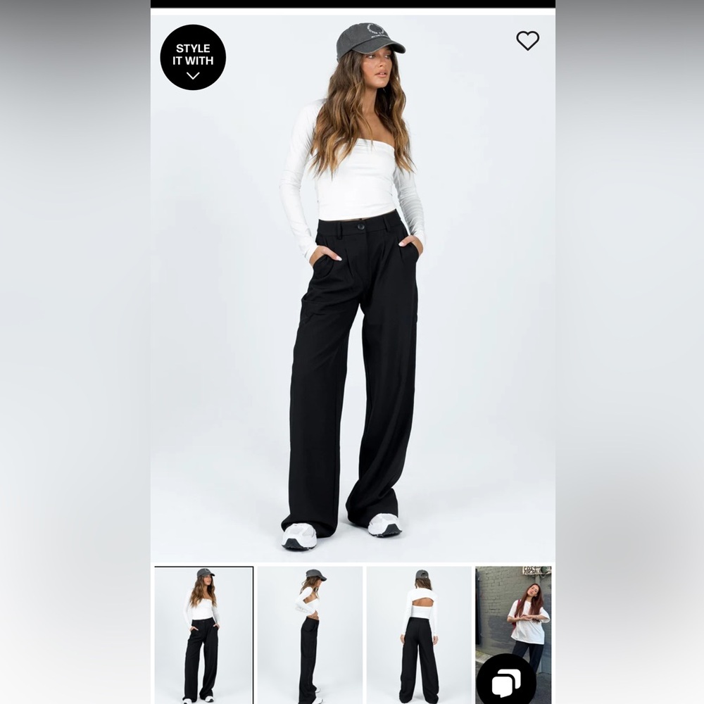 Black princess polly trouser - archer pant size 2